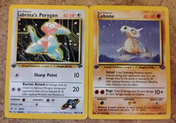 Pokemon Card Sabrina's Porygon Gym Challenge 1st Edition & Cubone 1st Edition! - Image 1