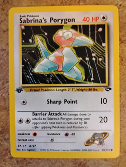 Pokemon Card Sabrina's Porygon Gym Challenge 1st Edition & Cubone 1st Edition! - Image 2