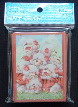 HISUIAN GROWLITHE POKEMON CENTER JAPANESE CARD GAME SLEEVES 64 - NEW SEALED - Image 1
