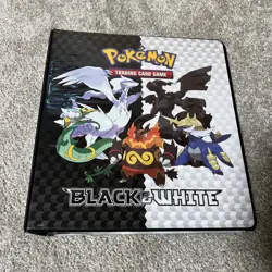 Pokemon TCG 2011 Black & White Ultra Pro 3 D Ring Card Binder With 20 Sleeves - Image 1