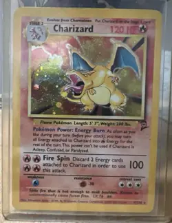 Charizard 2nd Edition Holo - 4/102 Pokemon Card (light damage) - Image 1