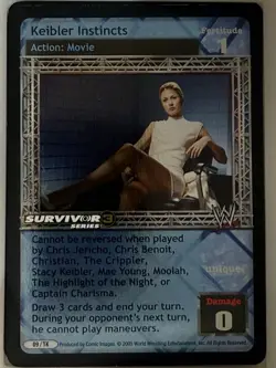 WWE WWF Raw Deal CCG Keibler Instincts Prize Card Rare Foil - Image 1