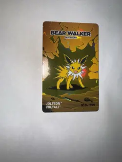 Pokemon Center Bear Walker 2025 JOLTEON Card (513/900) (CARD ONLY) - Image 2