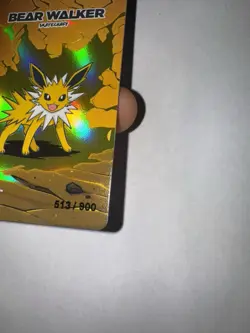 Pokemon Center Bear Walker 2025 JOLTEON Card (513/900) (CARD ONLY) - Image 4