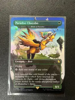 MTG Final Fantasy Paradise Chocobo - Birds of Paradise NM (Borderless Foil) 0483 - Image 1