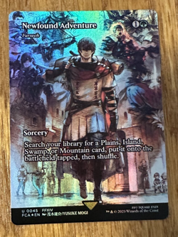 MTG Final Fantasy Through the Ages, Newfound Adventure - Borderless Foil - Image 1
