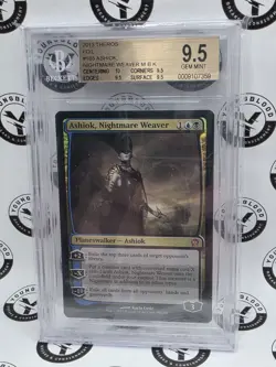 2013 Magic the Gaterhing Theros ASHIOK Nightmare Weaver FOIL #188 BGS 9.5 MTG - Image 1