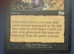 MTG 1998 URZA'S SAGA YAWGMOTH'S WILL PLAYED - Image 3