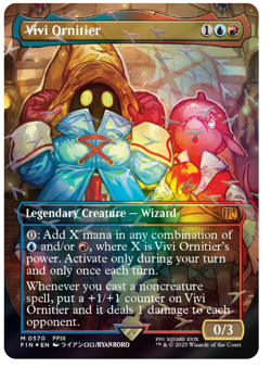 Vivi Ornitier - Borderless - Choco Track Foil Final Fantasy MTG - Image 1
