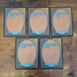 FULL ART CHOCOBO TRACK FOIL BASIC LANDS FINAL FANTASY MTG SET OF 5 - Image 2