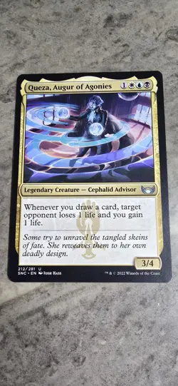 Queza, Augur of Agonies Streets of New Capenna Regular Legendary Creature MTG NM - Image 1