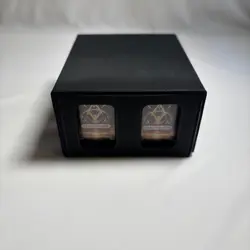MTG Commander Deck Box - 4 Deck - Dividers - 100 clear sleeves - Black / Purple - Image 2