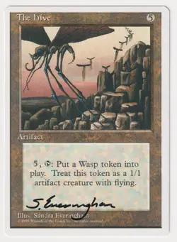Signed The Hive HP 4th Edition Fourth Artist Sandra Everingham 1995 MTG Magic! - Image 1