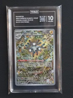 Magneton 159 Surging Sparks ETB Promo Pokemon Card 2024 Tag 10 Gem Mint - Image 1