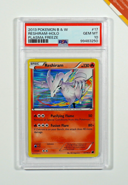 Pokemon PSA 10 Reshiram #17 Holo Plasma Freeze 2013 English - Image 1