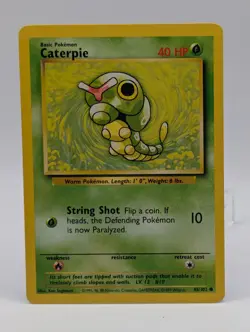 1999 Pokemon Caterpie 045/102 Base Set Regular - Image 1