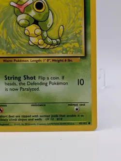 1999 Pokemon Caterpie 045/102 Base Set Regular - Image 4