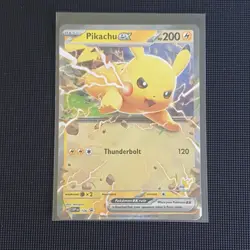 Pikachu ex SVP106 Scarlet & Violet Ultra Rare Holo Promo Pokemon Card - Image 1