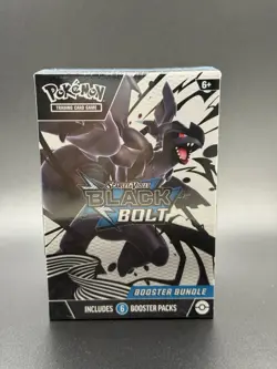 Pokemon TCG SV: Black Bolt Booster Bundle - Factory Sealed - 6 Packs - Image 1