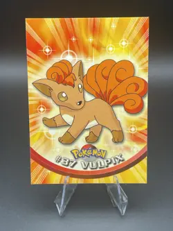 Vulpix #37 - 1999 Topps Pokemon TV Animation Edition Series 1 Red Label - Image 1