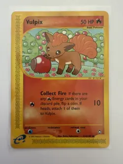 Pokemon TCG Vulpix 116/147 Aquapolis Regular Non-Holo Common LP - Image 1