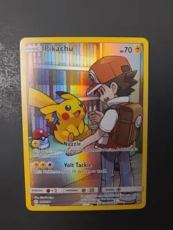 Pokemon TCG-Pikachu Secret Rare 241/236 Sm-Cosmic Eclipse Holo NM-MINT - Image 1