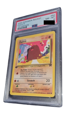 Pokemon - Diglett - PSA 8 - 2000 Team Rocket - 1st. Edition - ENG - Image 1