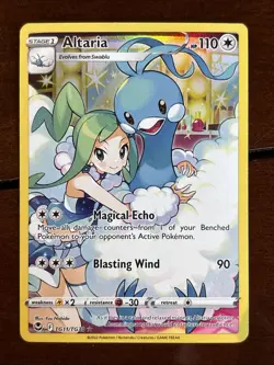 Pokemon Silver Tempest Altaria TG11/TG30 Illustration Trainer Gallery - Image 1