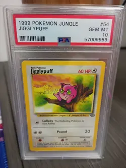 Pokemon Jigglypuff Jungle Set 1999 #54 PSA 10 Low Pop - Image 1