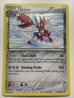 Scizor 94/149 BW Boundaries Crossed Pokemon Holo Foil Near Mint - Image 1