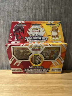 Pokemon TCG Sun and Moon Trainer Kit Lycanroc and Alolan Raichu - New & Sealed - Image 1