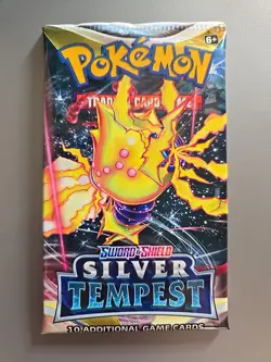 Pokemon Factory Sealed Booster Pack Sword & Shield SILVER TEMPEST - Image 1