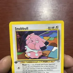 Snubbull 74/111 Common 1st Edition Neo Genesis Pokemon Vintage 2000 c529 - Image 2