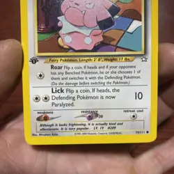 Snubbull 74/111 Common 1st Edition Neo Genesis Pokemon Vintage 2000 c529 - Image 3