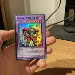 Yu-Gi-Oh! Card - Vision Hero Trinity - Super Rare - GENF-EN091 - Image 1