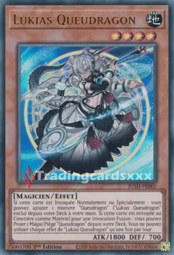 Yu-Gi-Oh! Lukias Queudragon : UR JUSH-FR001 - Image 1