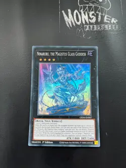 YUGIOH NINARURU THE MAGISTUS GLASS GODDESS SUPER RARE GEIM-EN007 1ST EDITION - Image 1