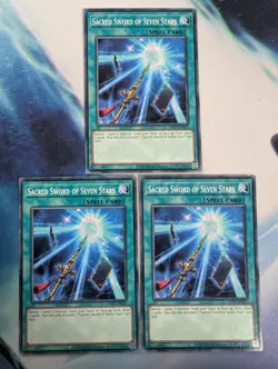 YuGiOh! Sacred Sword of Seven Stars OP21-EN021 x3 PLAYSET - Image 1