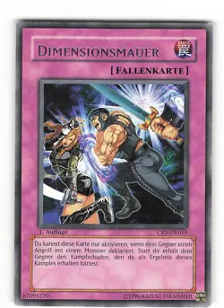 Yugioh DIMENSIONSMAUER , crv-de059 Rare deutsch Excellent 1. Auflage - Image 1