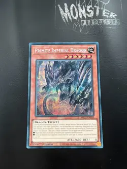 YUGIOH PRIMITE IMPERIAL DRAGON PRISMATIC SECRET RARE MP25-EN099 1ST EDITION - Image 1