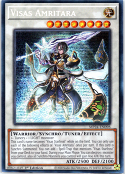 Visas Amritara MP24-EN098 Prismatic Secret Rare 1st Edition Yugioh - Image 1