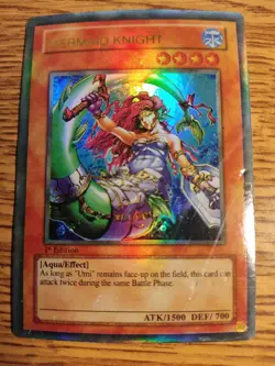 Yu Gi Oh Mermaid Knight Trading Card Game Konami 1st Edition - Image 3