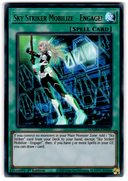 YUGIOH SKY STRIKER MOBILIZE - ENGAGE! ULTRA RARE 1ST ED NEAR MINT MAMA-EN009 - Image 1