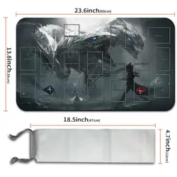 Yugioh Playmat With Card Zones Yugioh Mouse pad Playmat of Yugioh TCG - Image 3