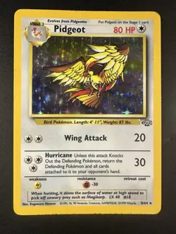 Vintage Pokemon 7 card Holo Lot Pidgeot Hitmontop Jumpluff Scyther Weezing Muk - Image 2