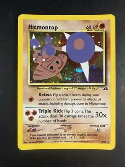 Vintage Pokemon 7 card Holo Lot Pidgeot Hitmontop Jumpluff Scyther Weezing Muk - Image 4