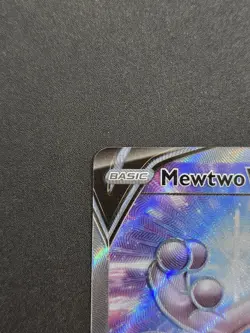 2022 Pokemon Mewtwo v Full Art Holo Promo Card SWSH229 Sword and Shield LP - Image 3