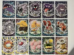 Pokemon Topps Chrome Series Kanto Set 42/151 + 6 Holo Cards Vintage + Bonus - Image 3