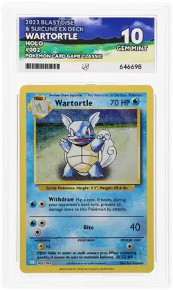 Pokemon Card ACE 10 Wartortle 002/034 CLB Classic Collection NOT PSA - Image 2