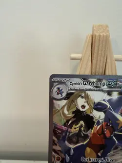Pokemon TCG Cynthia's Garchomp EX Holo Card 232/182 Sv10: Destined Rivals - Image 3